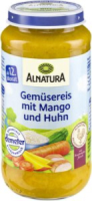 Alnatura Gem&uuml;sereis mit Mango und Huhn