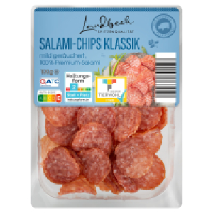 LANDBECK Salami Chips 100 g, Klassik
