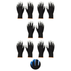 Aldi S&uuml;d  TOPCRAFT Arbeitshandschuhe Basic 5er-Set