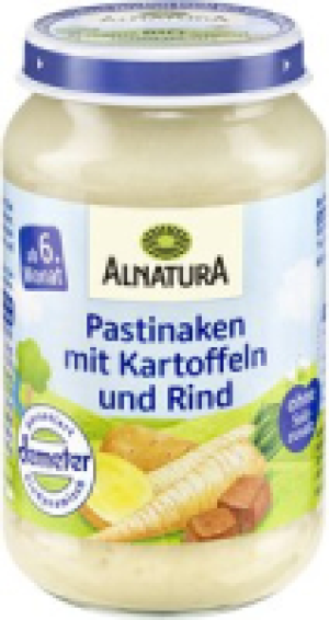Alnatura Pastinaken mit Kartoffeln und Rind