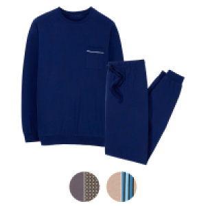 UP2FASHION MEN Herren Pyjama, Mercerisiert