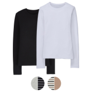 UP2FASHION BASICS Damen Basic Shirts, 2er-Set