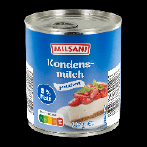 Aldi Nord Milsani MILSANI Gezuckerte Kondensmilch