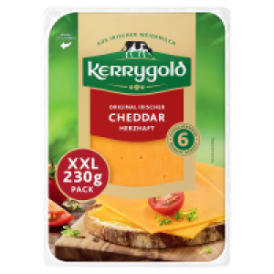KERRYGOLD K&auml;sescheiben XXL 230 g, Cheddar herzhaft