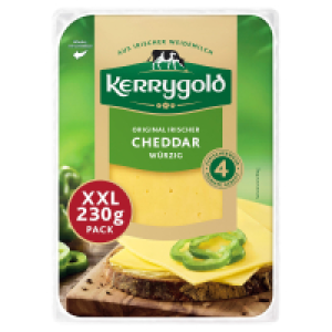 KERRYGOLD K&auml;sescheiben XXL 230 g, Cheddar w&uuml;rzig