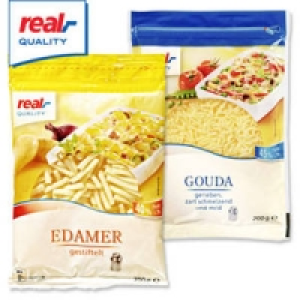 Gouda, gerieben oder Edamer, gestiftelt 1.99 €
