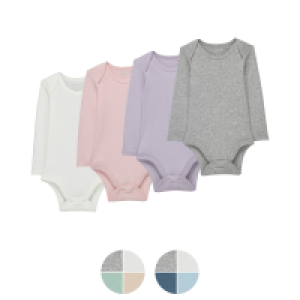 LILY & DAN Baby Bodies aus Bio-Baumwolle, 4er-Pack