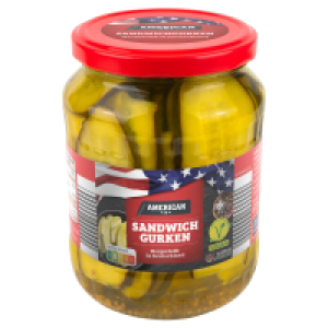 Aldi S&uuml;d  AMERICAN Sandwichgurken 720 ml