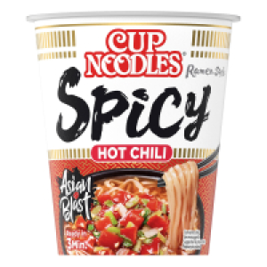 NISSIN Ramen Style cups, scharf