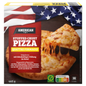 Aldi S&uuml;d  AMERICAN Pizza Stuffed Crust 465 g, 4 K&auml;se