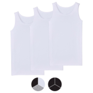 UP2FASHION BASICS Herren Basic Tanktop, 3er-Pack