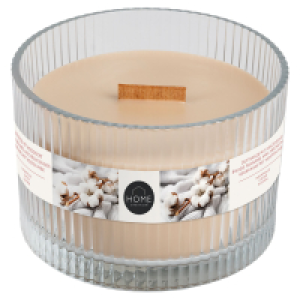 HOME CREATION Duftkerze mit Holzdocht