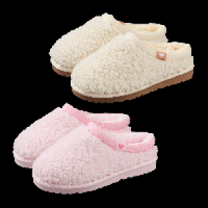 Aldi Nord Up2fashion UP2FASHION Pl&uuml;sch-Hausschuhe