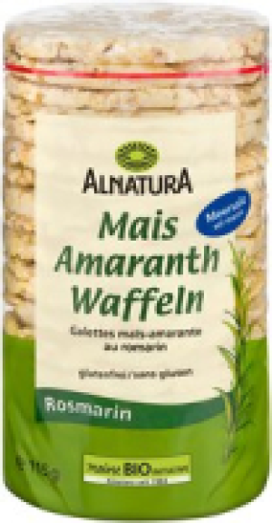 Alnatura Mais-Amaranth-Waffeln Rosmarin