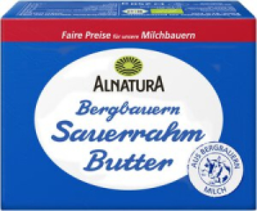 Alnatura Alnatura Bergbauern-Sauerrahmbutter