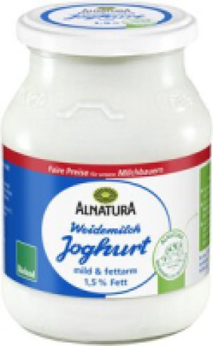 Fettarmer Joghurt mild 1,5 % Fett (im Mehrwegglas) 1.59&nbsp;&euro;