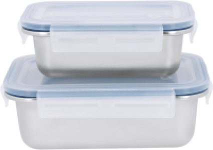 SILVERCREST&reg; Frischhaltedosen-Set Edelstahl