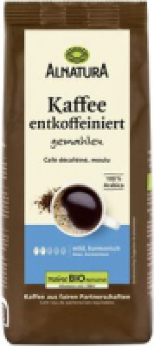 Alnatura Kaffee entkoffeiniert (gemahlen)