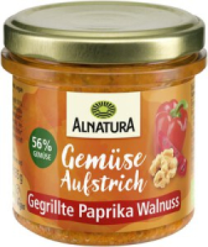 Alnatura Gem&uuml;seaufstrich Gegrillte-Paprika-Walnuss