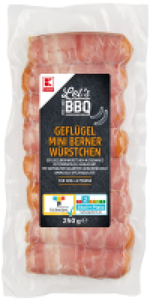K-CLASSIC Mini-Berner-W&uuml;rstchen aus Gefl&uuml;gelfleisch