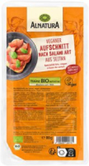 Alnatura Veganer Aufschnitt nach Salami-Art aus Seitan (gek&uuml;hlt)
