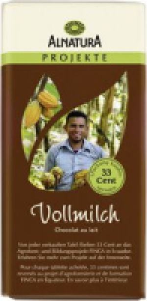 Alnatura Alnatura Projekte Vollmilchschokolade