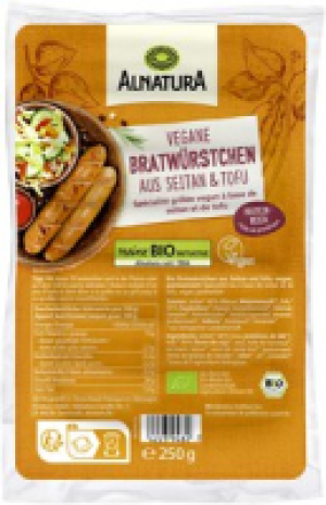 Alnatura Vegane Bratw&uuml;rstchen aus Tofu und Seitan (ungek&uuml;hlt)