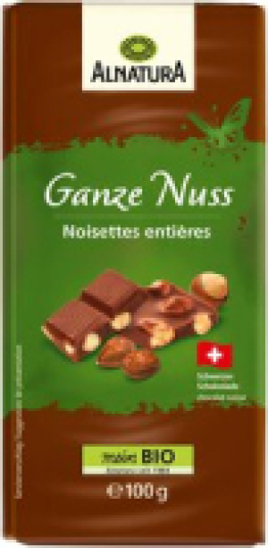 Alnatura Schokolade Ganze Nuss Vollmilch
