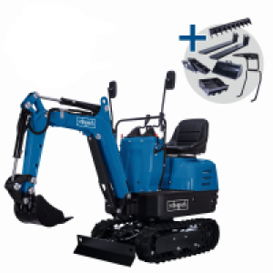 Scheppach Mini-Bagger EXC815 XXL-Set 8,5 PS