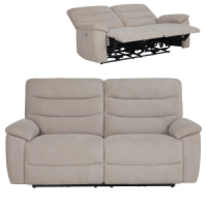 Roller Fsm Importgesellschaft Mbh 2,5-Sitzer-Sofa - beige - elektrische Relaxfunktion