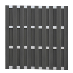 Toom Zaunelement Matti WPC/Aluminium anthrazitfarben 180 x 180 cm
