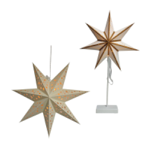 HOME CREATION LED-Papier-Weihnachtsstern