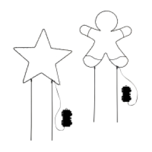 HOME CREATION LED-Metallstecker