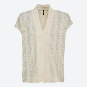 NKD  Damen-T-Shirt mit Lochstruktur