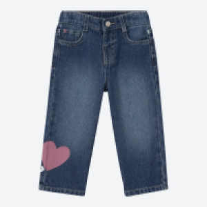 Baby-M&auml;dchen-Jeans mit weitem Bein