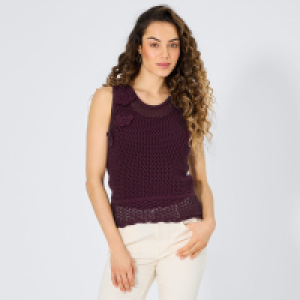 NKD  Damen-Stricktop mit Blumen-Details