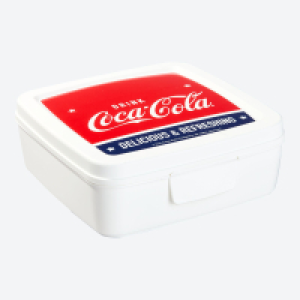 Coca Cola Sandwichbox, ca. 14x14x5 cm