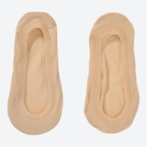 Damen-F&uuml;&szlig;linge mit Silikonrand, 2er-Pack