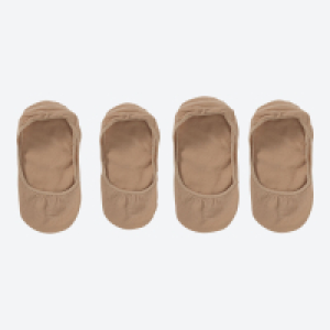 Damen-Ballerina-F&uuml;&szlig;linge, 4er-Pack