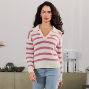NKD  Damen-Pullover mit Polokragen