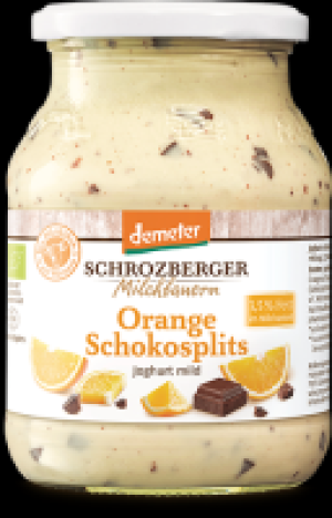 Schrozberger Milchbauern Saison-Joghurt Orange-Schokosplits