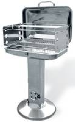 Edelstahl-Säulengrill