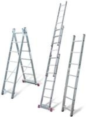 Alu-Vielzweckleiter Corda, 3-tlg., 3 x 9 Sprossen 79.99 €