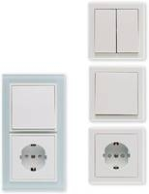 Schalterserie Design-Line, Rahmen, 1-fach, Echtglas 14.99 €