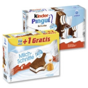 Milch-Schnitte oder Kinder Pingui
