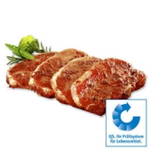 Frische Schweinerückensteaks oder Gefüllte Fleischtaschen