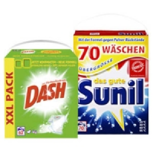 Dash Waschmittel oder Sunil Pulver