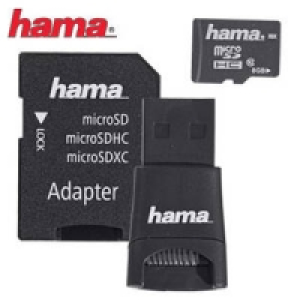 Highspeed-microSDHC-Karte 8 GB mit USB-Adapter