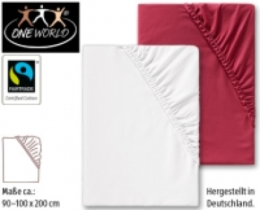 ONE WORLD&reg;Edel-Linon Spannbetttuch 8.99&nbsp;&euro;
