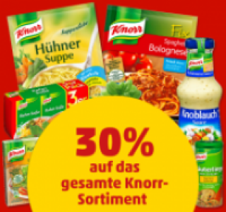 KNORR Rabatt-Aktion 30% auf das gesamte Knorr-Sortiment